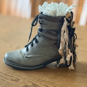Boho boot topper can be worn in or out of boot top.